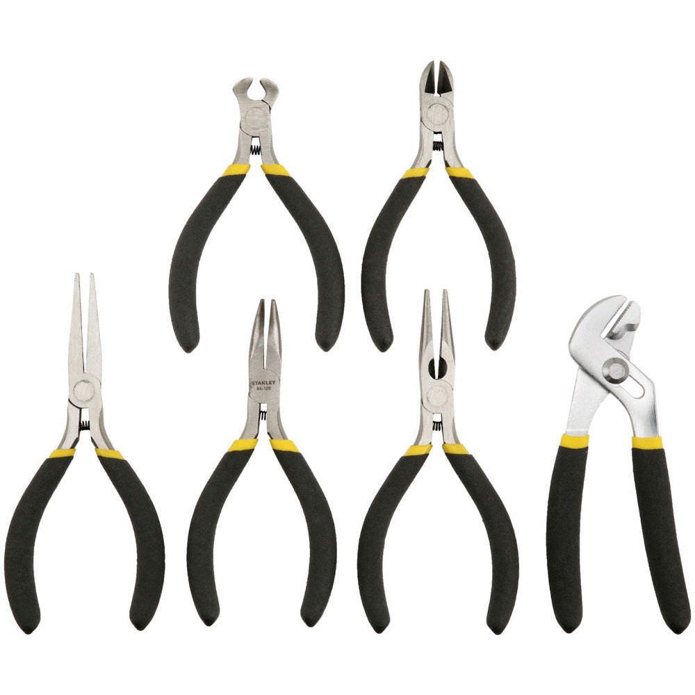 PLIER SET, 6 PLIERS, STANDARD CUSHION GRIP, MANUAL (sample)