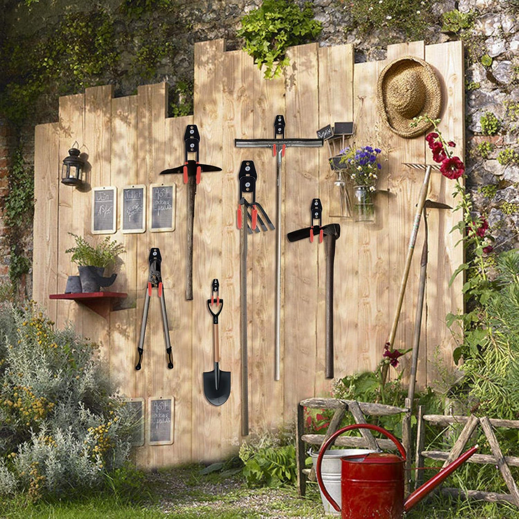 12-Piece Heavy Duty Garage Storage Hooks | Wall Mount Tool Organizer Hangers for Ladders, Bikes & Power Tools