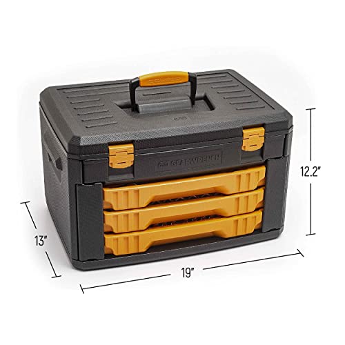 GEARWRENCH 80966 243 Pc. 6 Pt. Mechanics Tool Set In 3 Drawer Storage Box