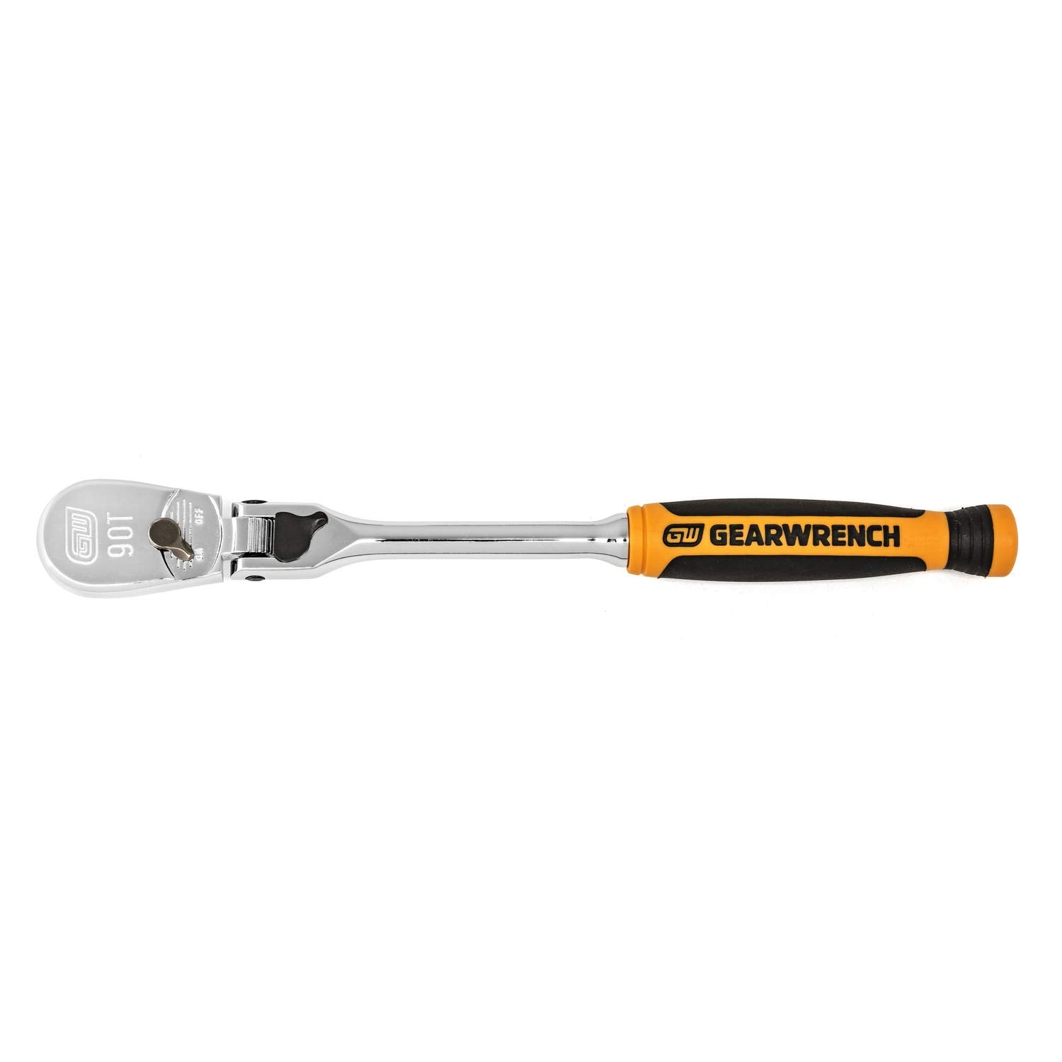 GEARWRENCH 3 Pc. 1/4", 3/8" & 1/2" Drive 90 Tooth Dual Material Locking Flex Head Ratchet Set - 81298T, Multi, One Size