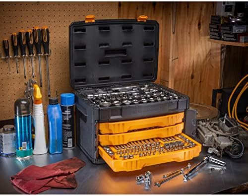 GEARWRENCH 80966 243 Pc. 6 Pt. Mechanics Tool Set In 3 Drawer Storage Box