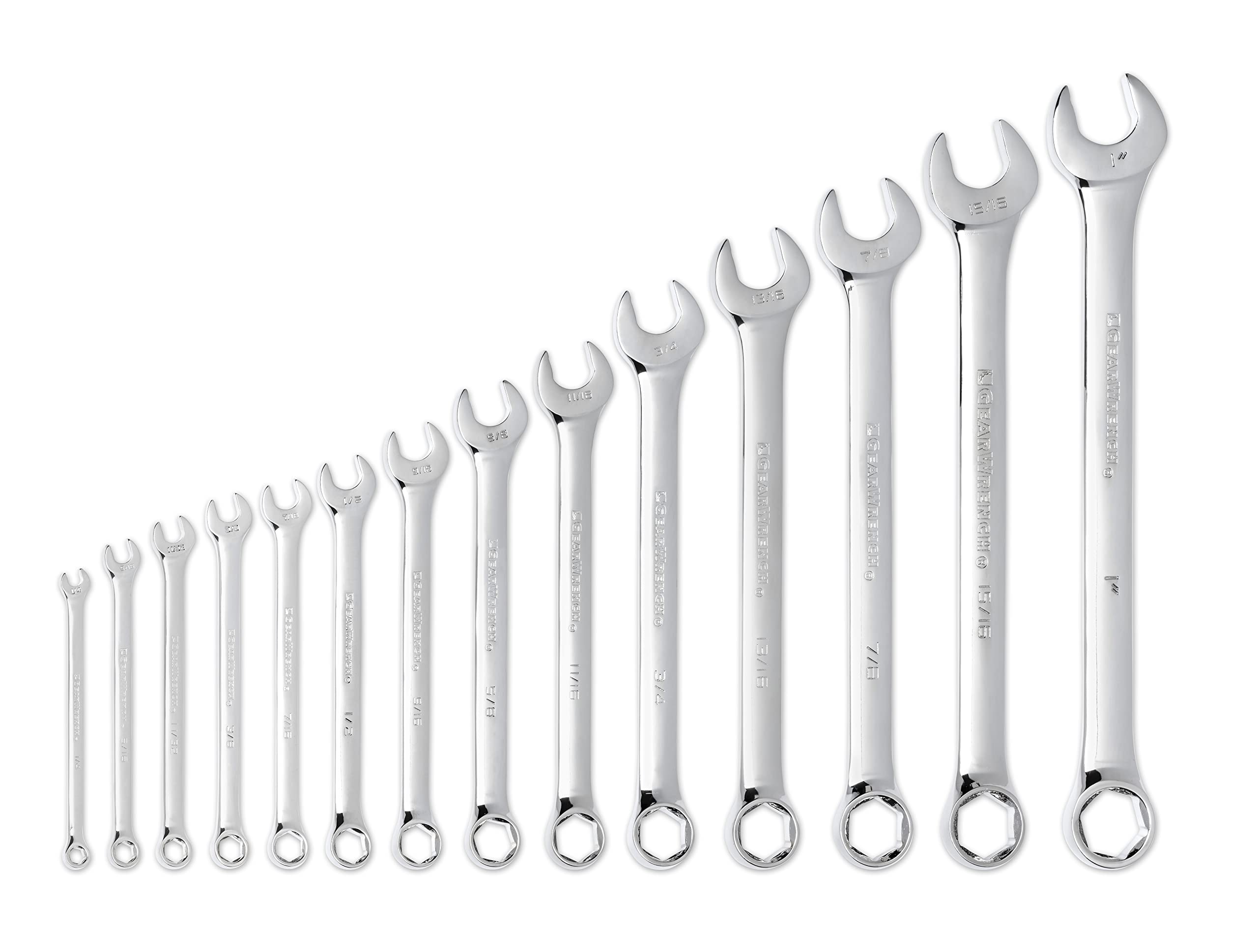 GEARWRENCH 14 Pc. 6 Pt. Combination Wrench Set, SAE - 81924