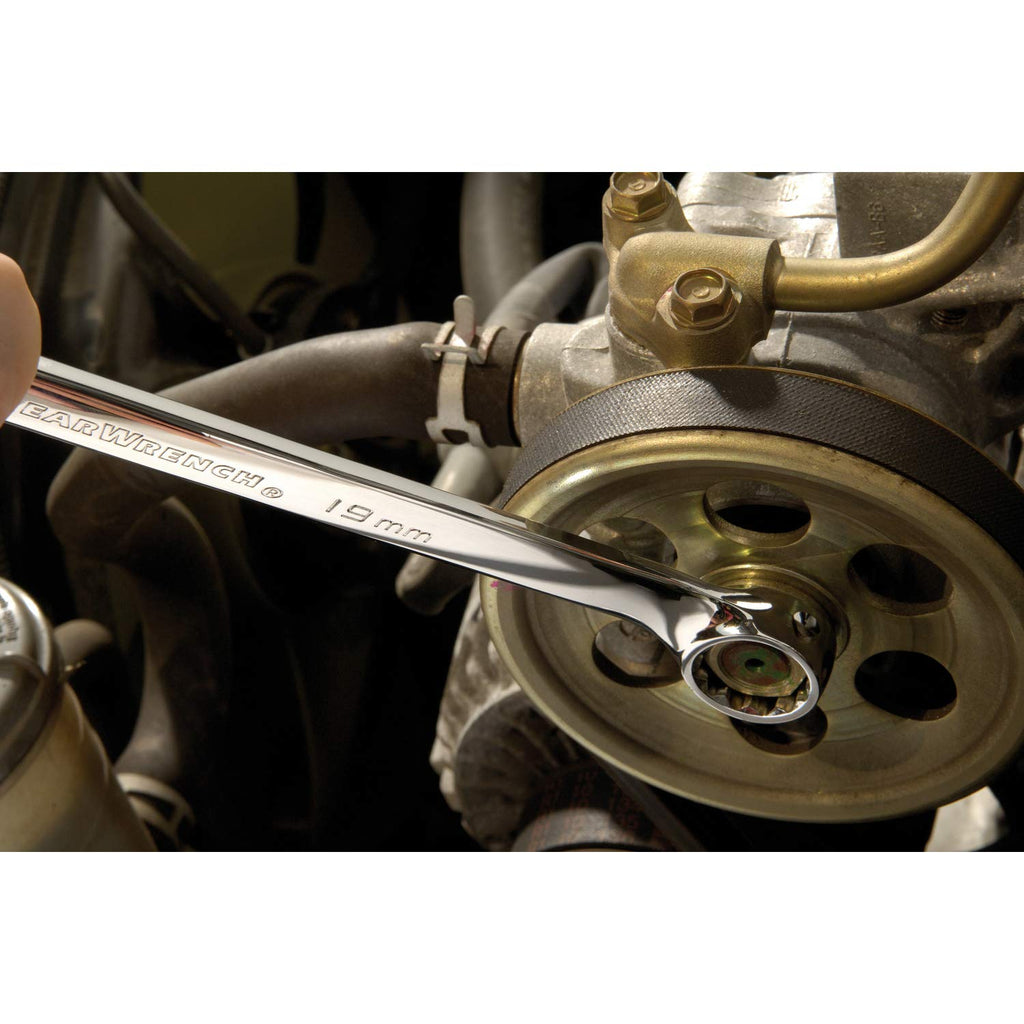 GEARWRENCH 30 Piece 12 Point Long Pattern Combination SAE/Metric Wrench Set with Wrench Racks (1/4-1 in., 8-22 mm) - 81937