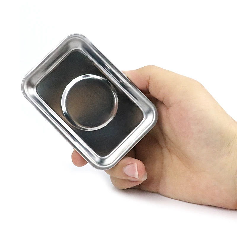 Square Magnetic Parts Tray For Automotive Nuts, Bolts and Screws.