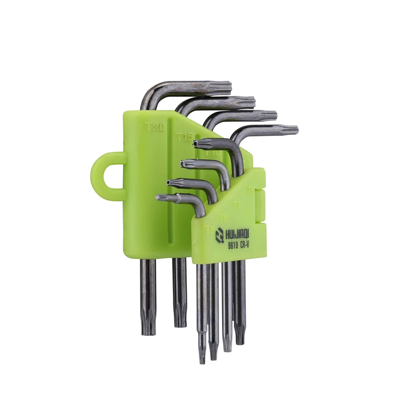 8-Piece Star Torx Wrench Set – T5–T20 Box End Spanner Professional Hand Tool Kit