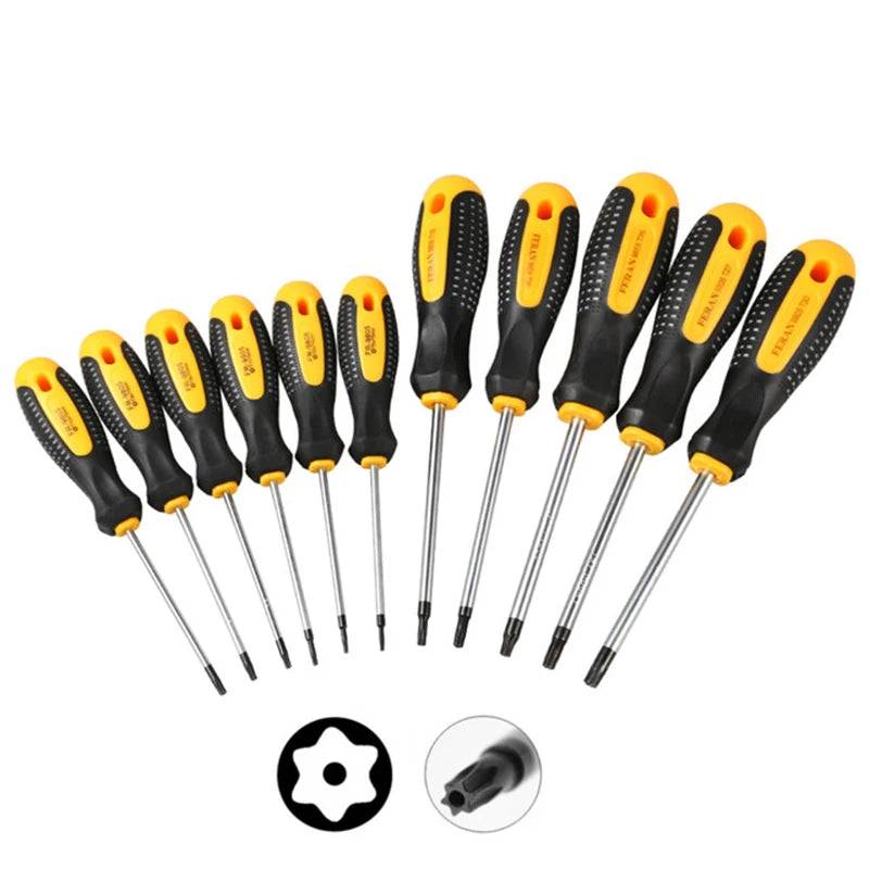 Torx Screwdriver Set T5–T30 Magnetic CR-V Steel Precision Repair Tool Kit 5,6 & 11pc Set