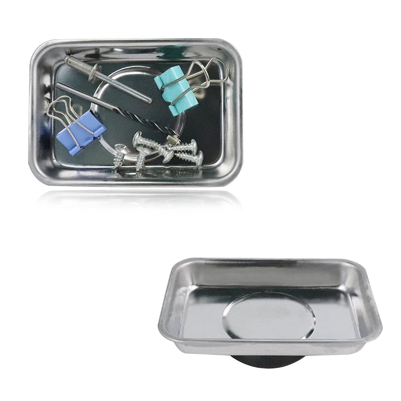 Square Magnetic Parts Tray For Automotive Nuts, Bolts and Screws.