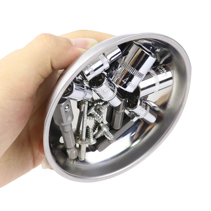 3"/4"/6" Magnetic Tray Circular Magnetic Parts Bowl Screw Storage Tray