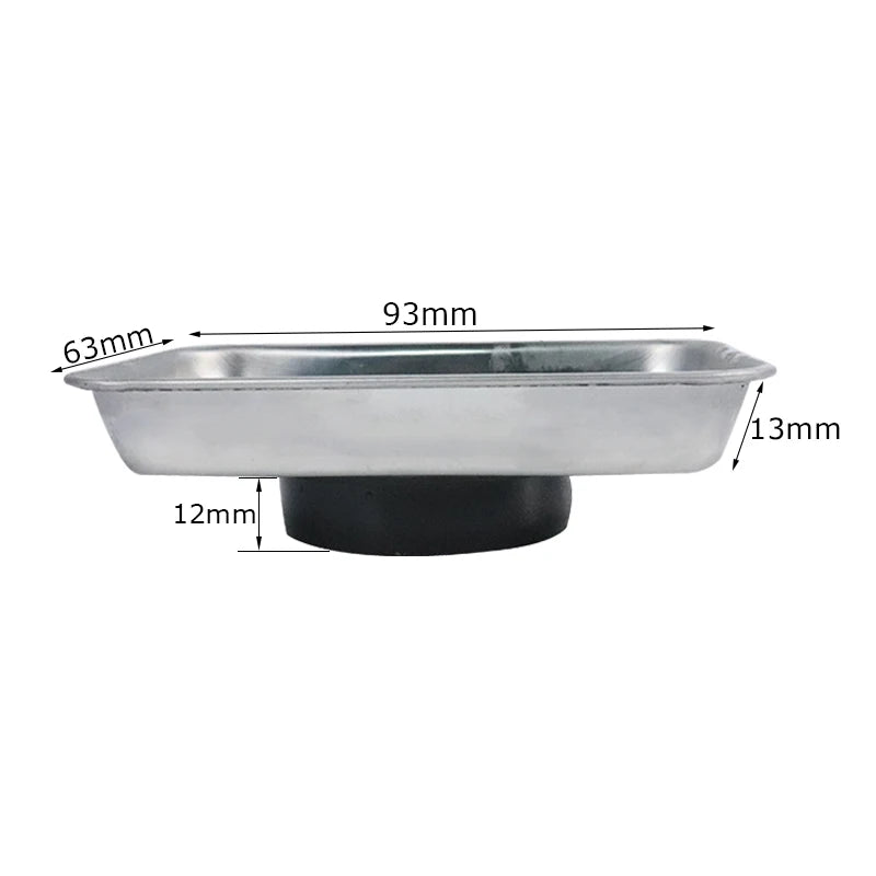 Square Magnetic Parts Tray For Automotive Nuts, Bolts and Screws.