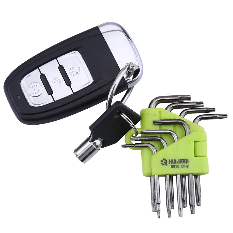 8-Piece Star Torx Wrench Set – T5–T20 Box End Spanner Professional Hand Tool Kit