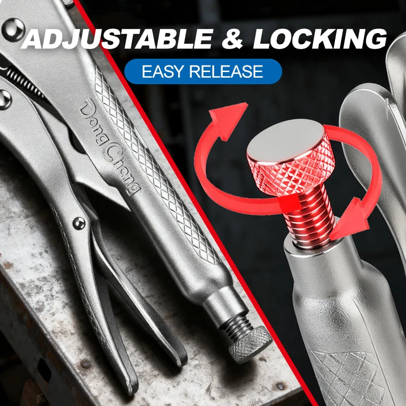 5" 7" 10" Locking Pliers Set Heavy Duty Carbon Steel Vise Grip Clamp Tool Anti Slip