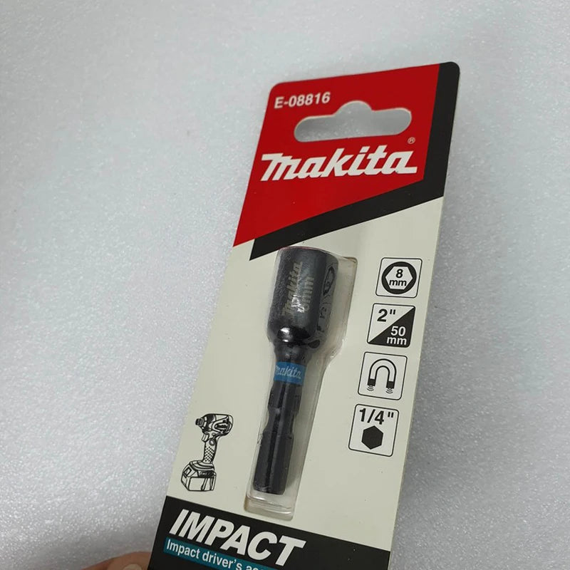 Makita E-08816 Impact Black Magnet Drill Bit Holder 8MM/50MM Hex.