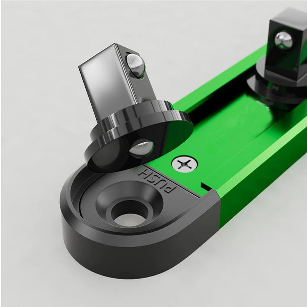 Swivel Magnetic Socket Organizer 1/4, 3/8 & 1/2. 1pc. Green.