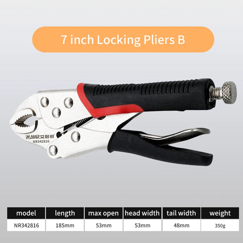 Heavy Duty Locking Pliers – Multifunctional Alloy Steel Grip Tool with Adjustable Jaw for Electrical & Workshop Use