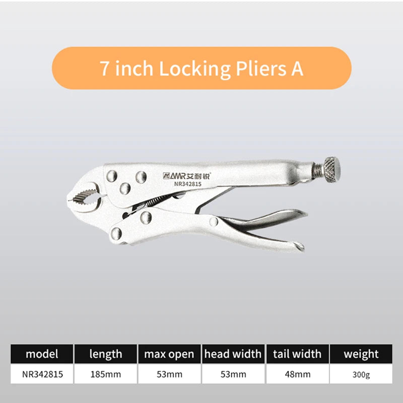 Heavy Duty Locking Pliers – Multifunctional Alloy Steel Grip Tool with Adjustable Jaw for Electrical & Workshop Use