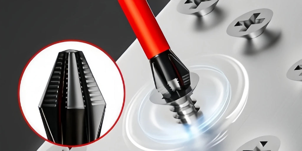 Rafford Anti Slip bits Magnetic Screwdriver bit Set S2 Alloy Steel Impact Resistance Bits-3/6/12Pcs Suitable for Electric Drills