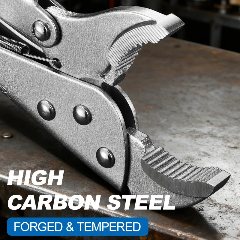 5" 7" 10" Locking Pliers Set Heavy Duty Carbon Steel Vise Grip Clamp Tool Anti Slip