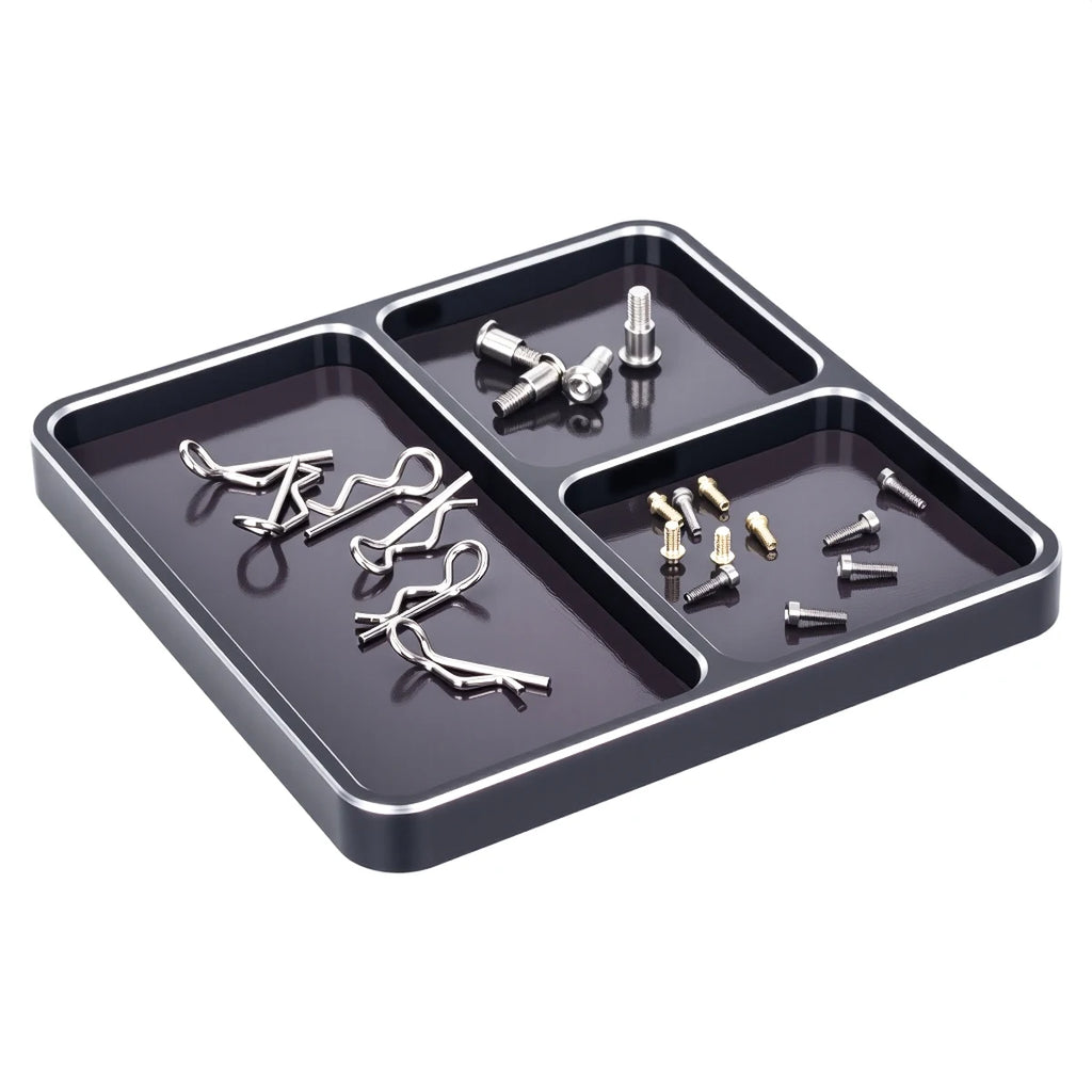 Magnetic Aluminium Screw Tray, 98*98mm.