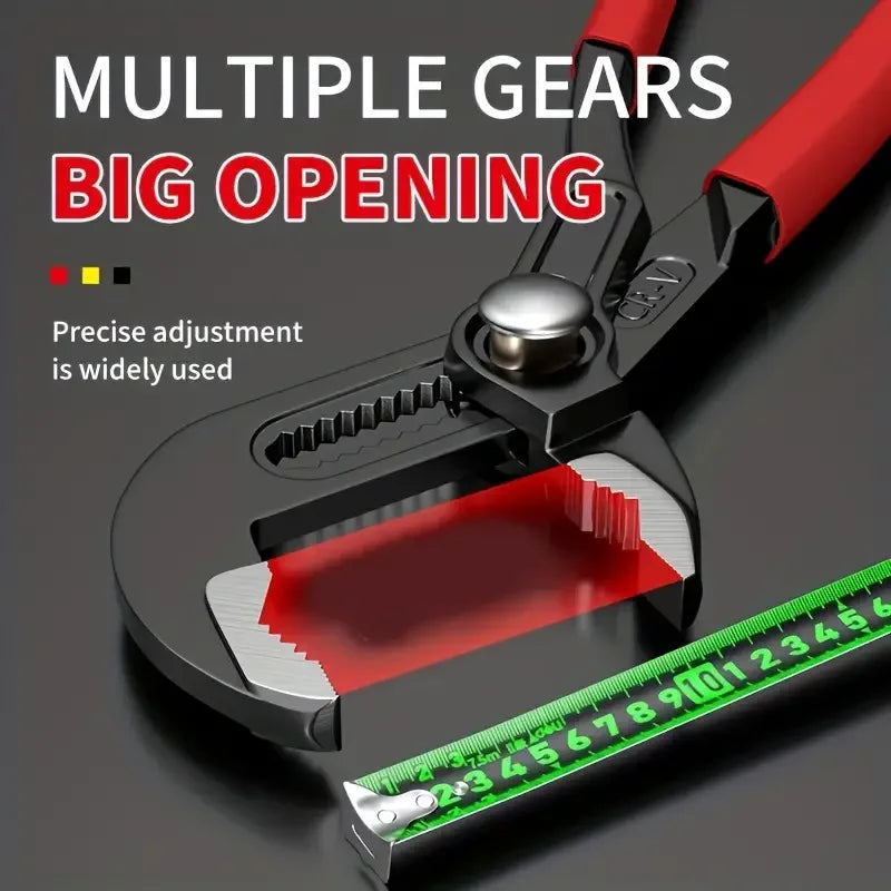Quick Adjustment Pump Pliers – 8", 10", 12" High Carbon Steel Multi-Function Plumbing & Workshop Tool