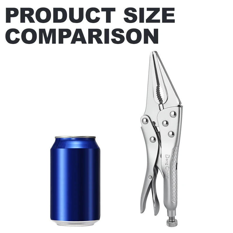 9" Locking Pliers, 72mm Wide Jaw with Fine Adjustment, Forged High Carbon Steel Tip for Heavy Duty Clamping & Metal Work