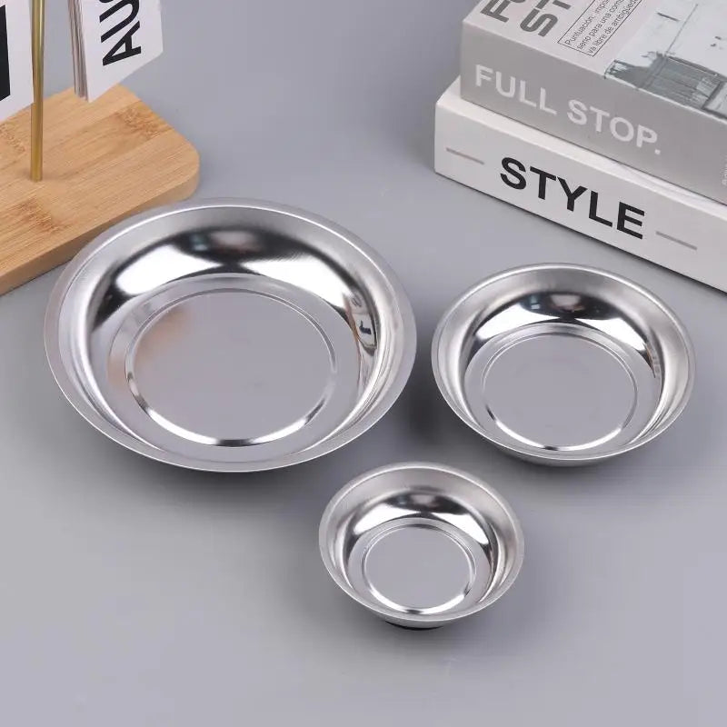 Circular Magnetic Parts Bowl 3"/4"/6" Magnetic Tray Screw Storage.
