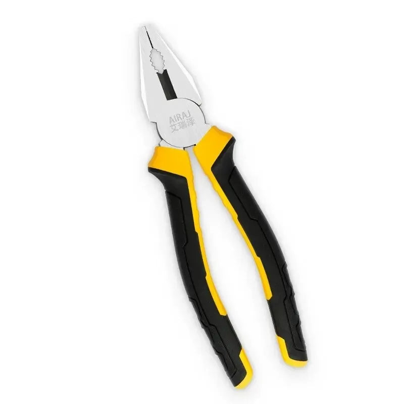3-Piece Pliers Set – 8" Wire, 6" Long Nose & Diagonal Cutter, Stainless Steel Electrician & DIY Hand Tools