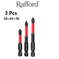 Rafford Anti Slip bits Magnetic Screwdriver bit Set S2 Alloy Steel Impact Resistance Bits-3/6/12Pcs Suitable for Electric Drills