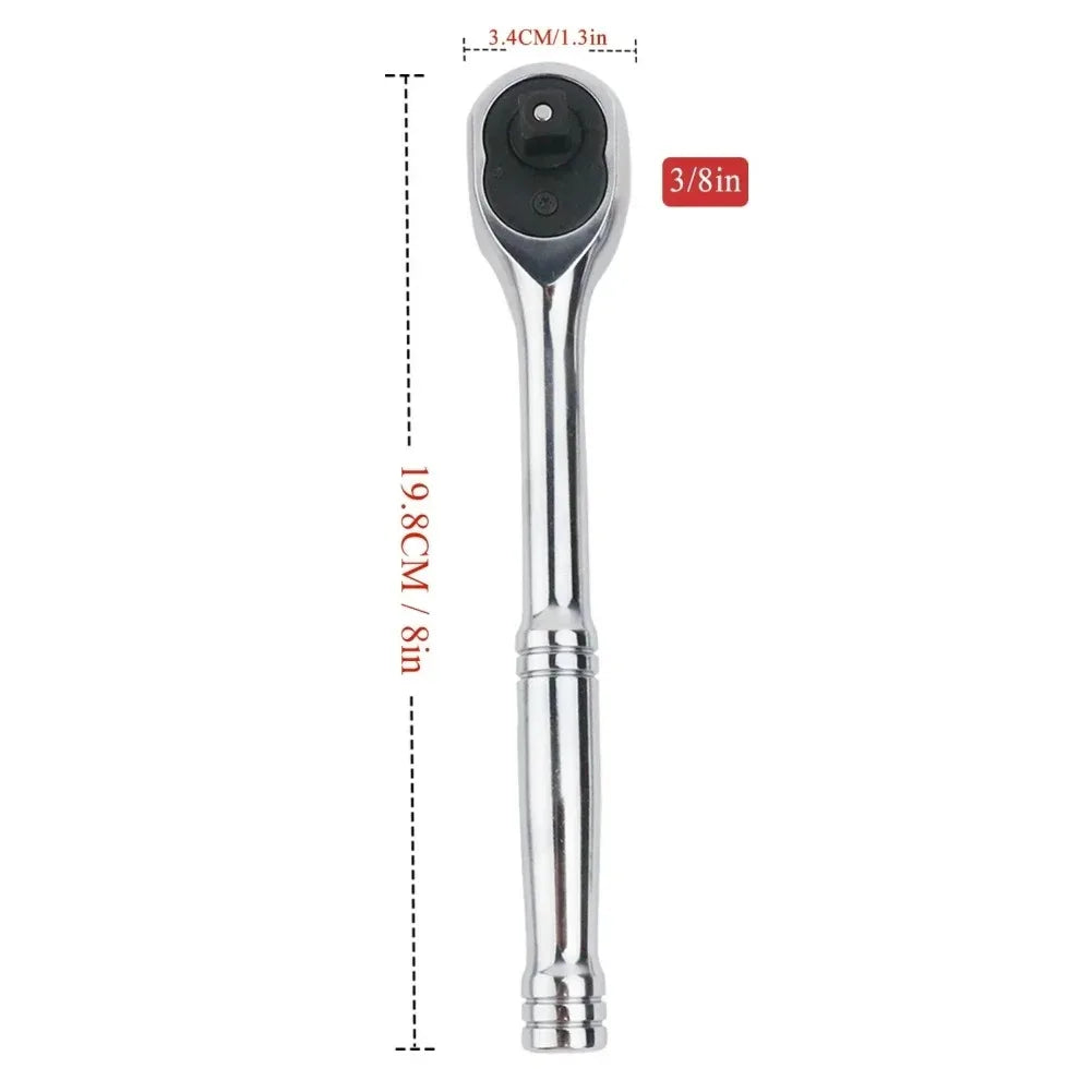 Reversible Quick Release Ratchet Wrench – Chrome Vanadium Steel Hand Tool for Car Repair & Workshop