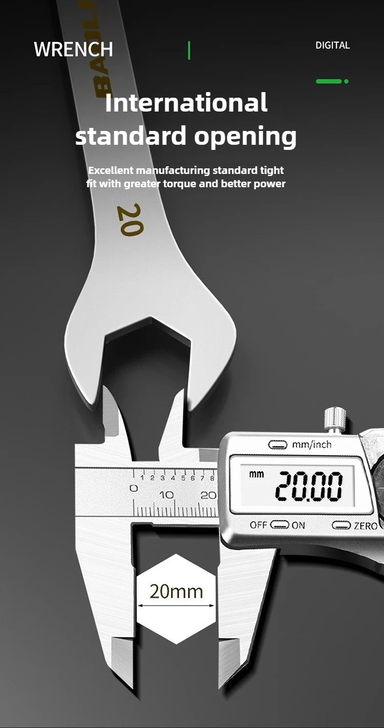 3mm Ultra-thin Wrench Large Open-end Wrench Plum Dual-purpose Wrench Wholesale 4-27MM Cross-border Thin Section Dual-purpose