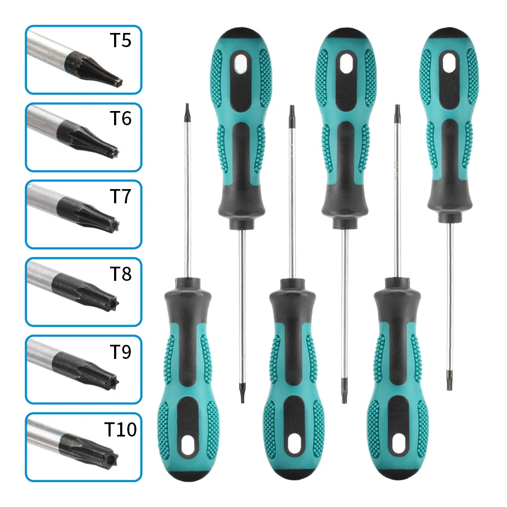 Torx Screwdriver Set T5–T30 Magnetic CR-V Precision Security Repair Tool Kit Electronics