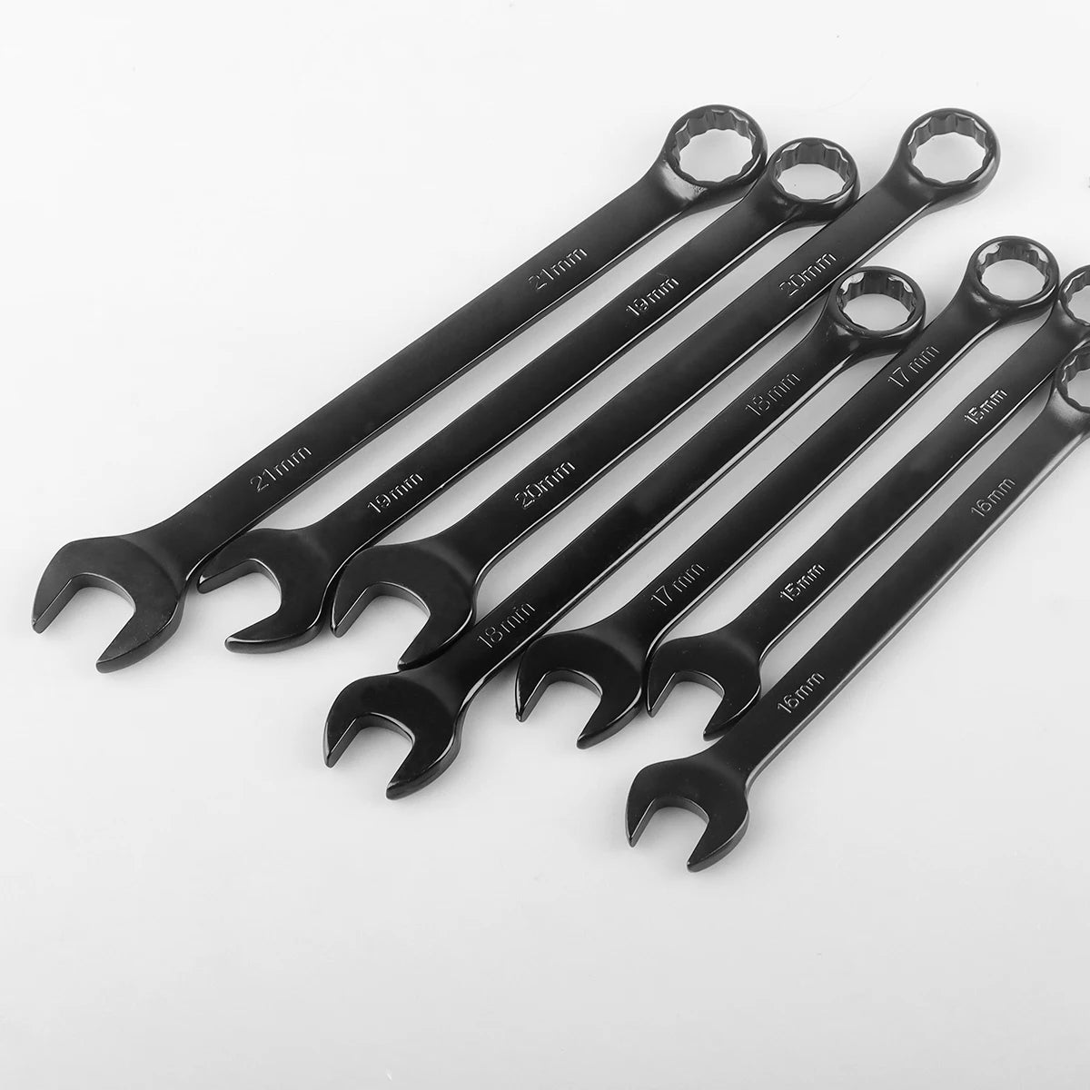 Combination Wrench Set CR-V Steel Open & Box End Spanner Tool Kit – 6–16 Piece Options w/ Pouch
