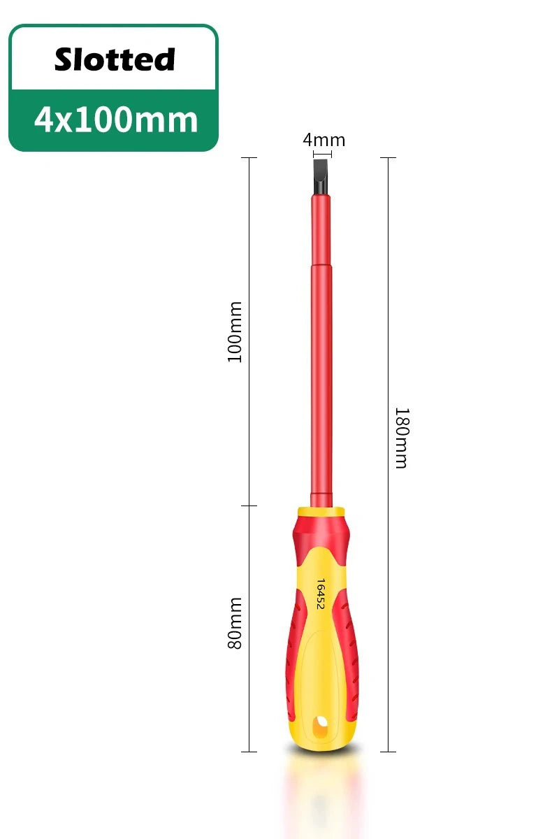AXE SHAN Insulated Screwdrivers – CR-V Slotted & Phillips Magnetic Drivers for Electrical & Professional Use