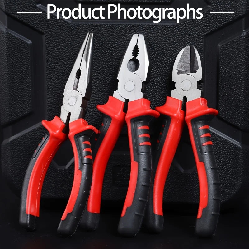 Multifunctional Electrical Pliers – Chrome Vanadium Steel Wire Cutter, Crimper & Gripping Tool for Metalwork & DIY