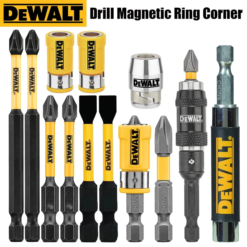 DEWALT Drill Bit Extension Rod Set 50/57/89mm Magnetic Screwdriver Bit Holder PH2 HSS Tool Accessory