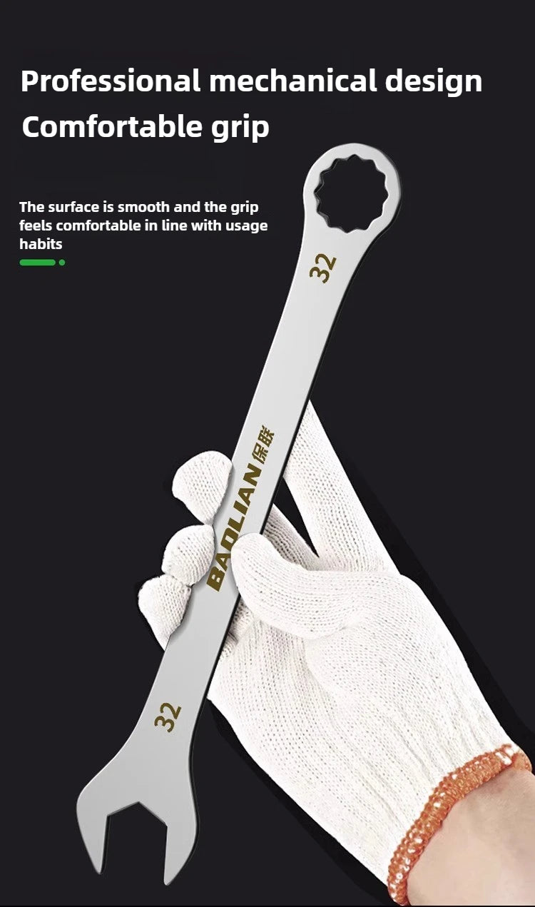 3mm Ultra-thin Wrench Large Open-end Wrench Plum Dual-purpose Wrench Wholesale 4-27MM Cross-border Thin Section Dual-purpose