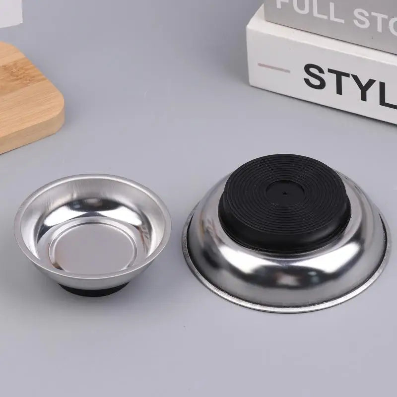 Circular Magnetic Parts Bowl 3"/4"/6" Magnetic Tray Screw Storage.
