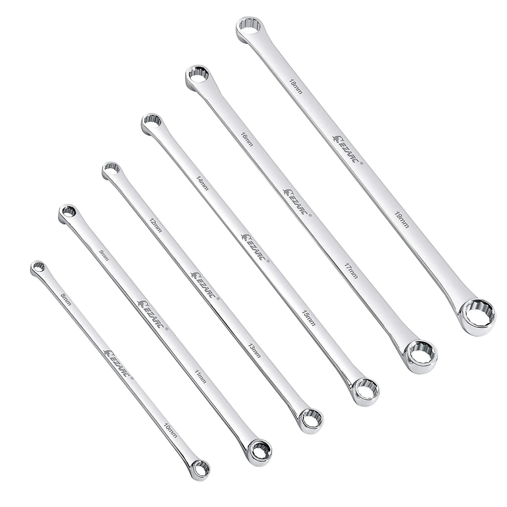 Extra Long Box End Wrench – CR-V Chrome Steel Metric Spanner 8–19mm for Automotive & Heavy-Duty Use