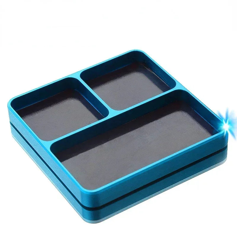 Aluminum Alloy Screw Tray Magnetic Tool Storage Plate 1pc