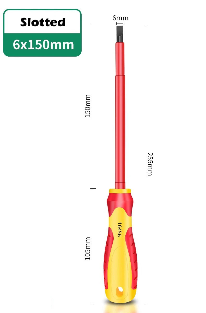 AXE SHAN Insulated Screwdrivers – CR-V Slotted & Phillips Magnetic Drivers for Electrical & Professional Use