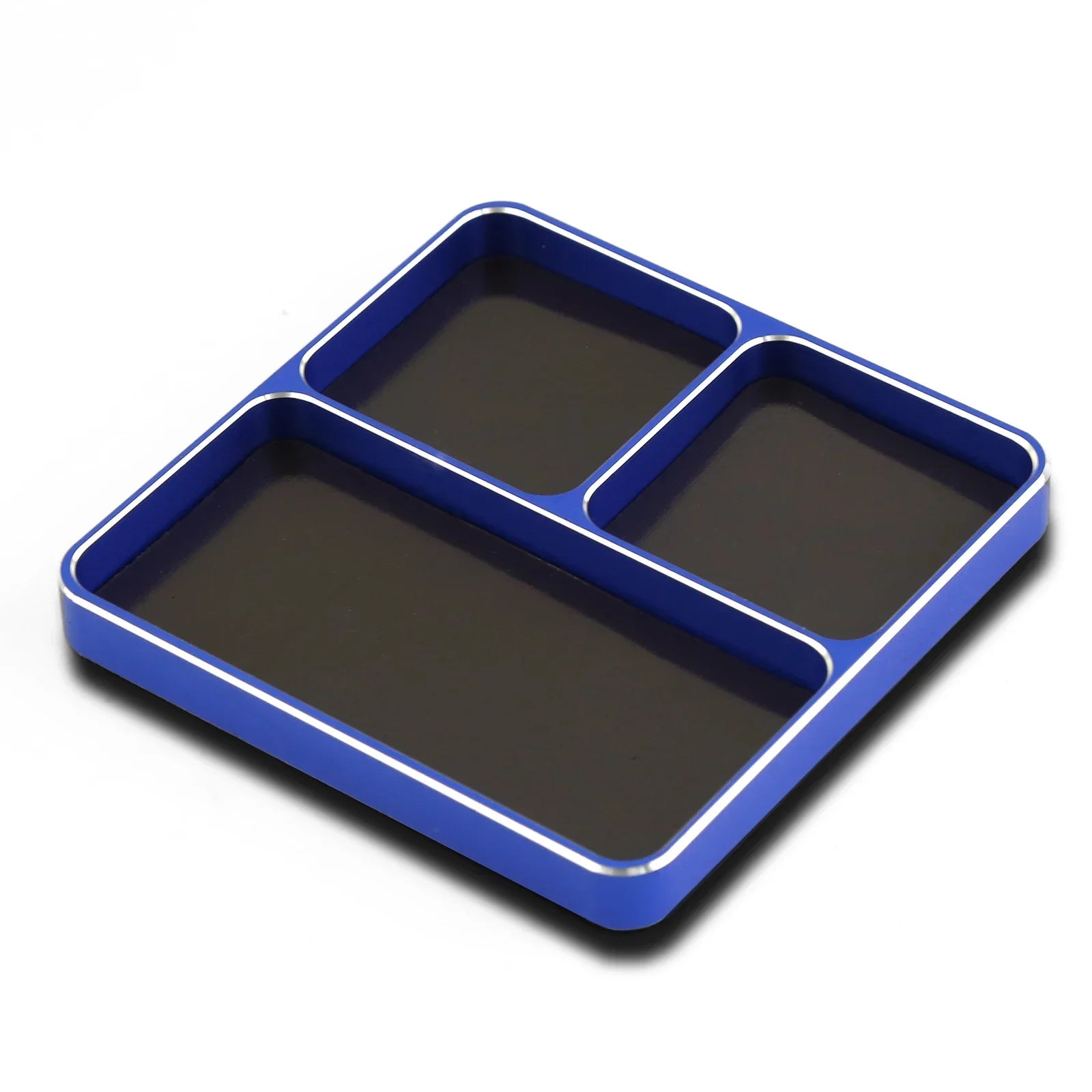 Mini CNC Aluminium Magnetic Screw Tray 98*98*11mm.