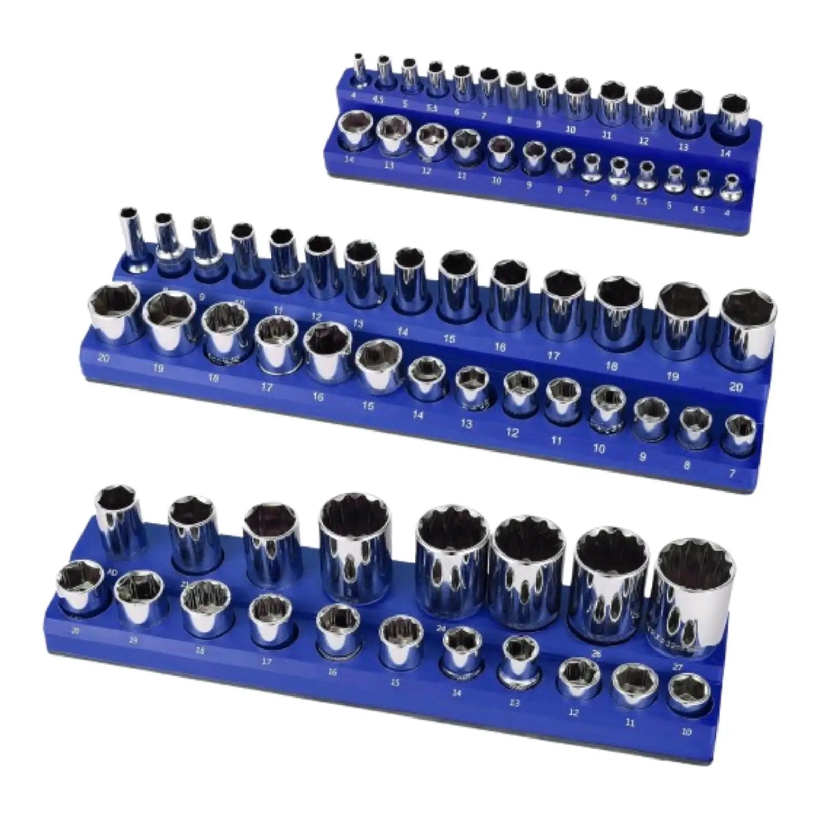 3Pcs SAE Magnetic Socket Organizers