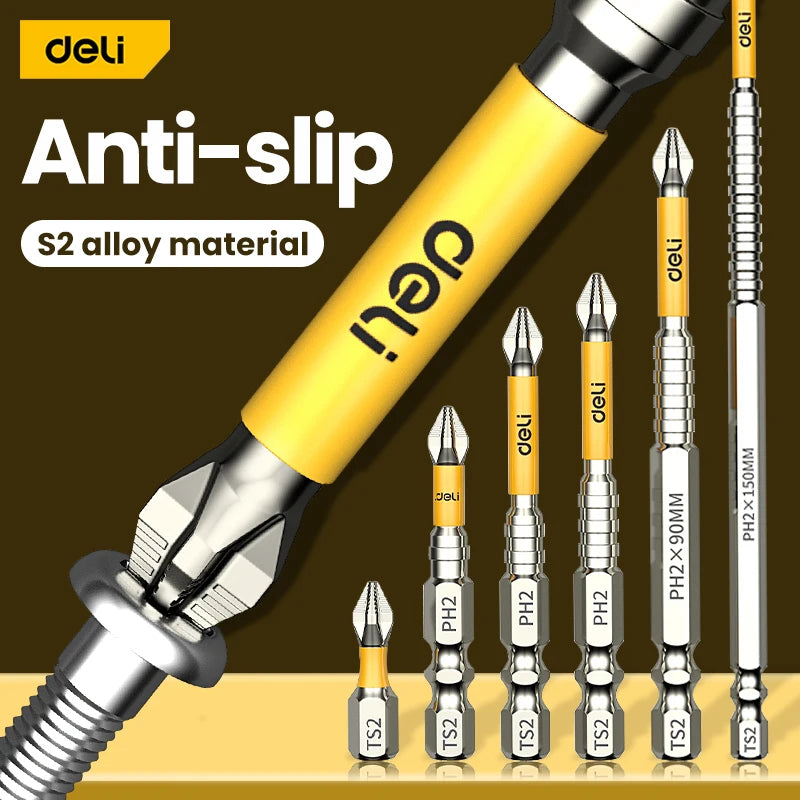 Upgraded Bit Sets High Hardness And Strong Magnetic Bits 25/50/65/70/90/150mm Non-slip