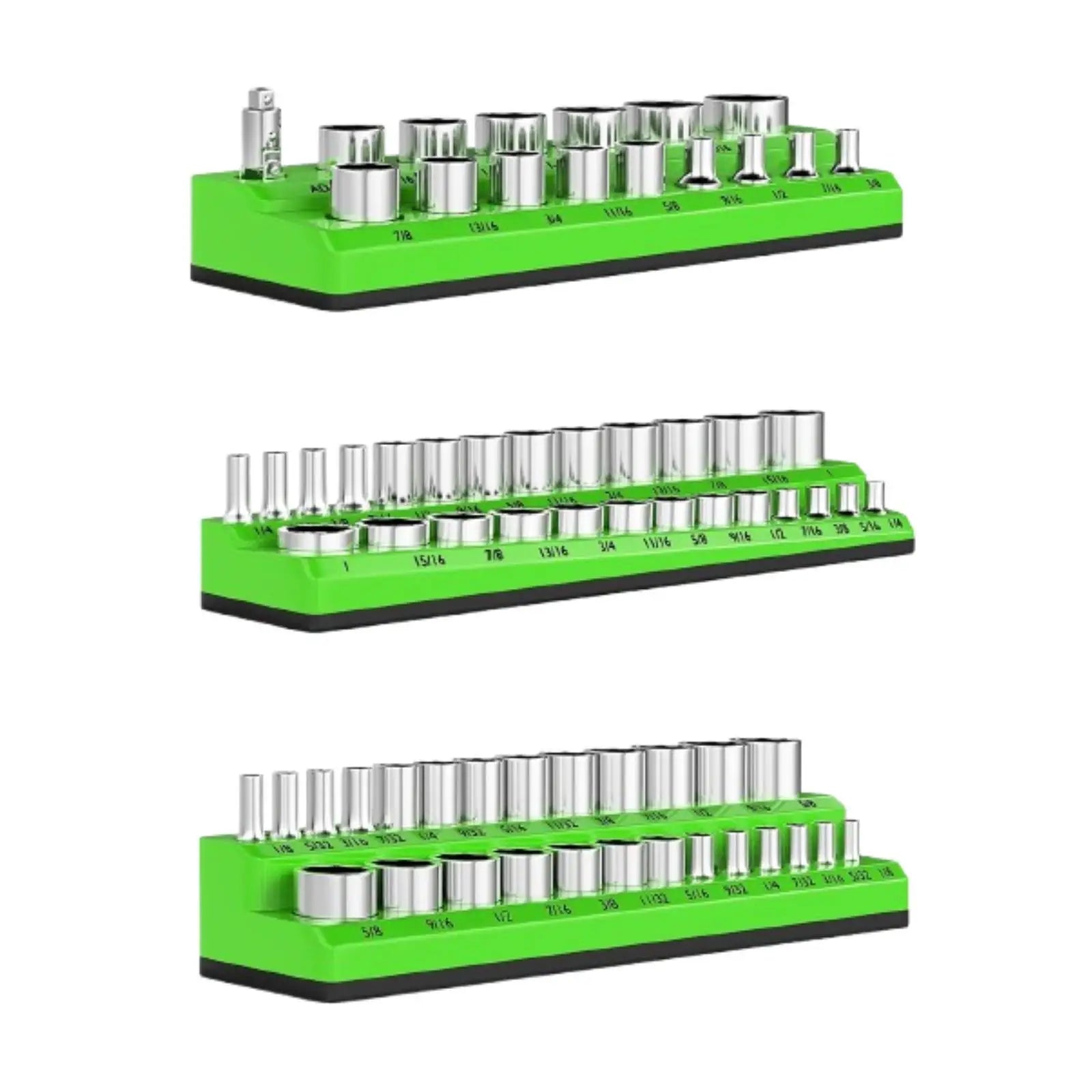 3Pcs SAE Magnetic Socket Organizers