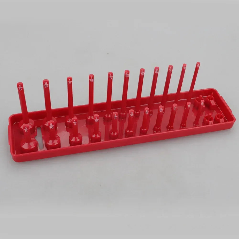 3Pcs SAE Plastic Sleeve Socket Organizer