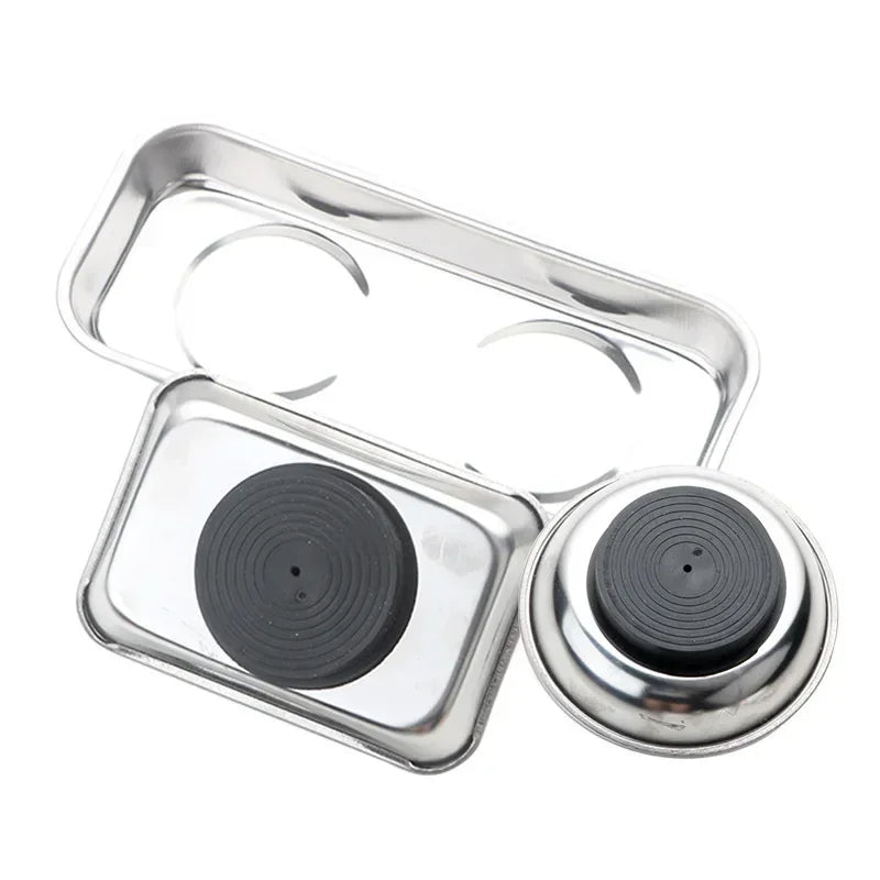 Round /Square Magnetic Bowl, Durable with Magnetic Stainless Steel