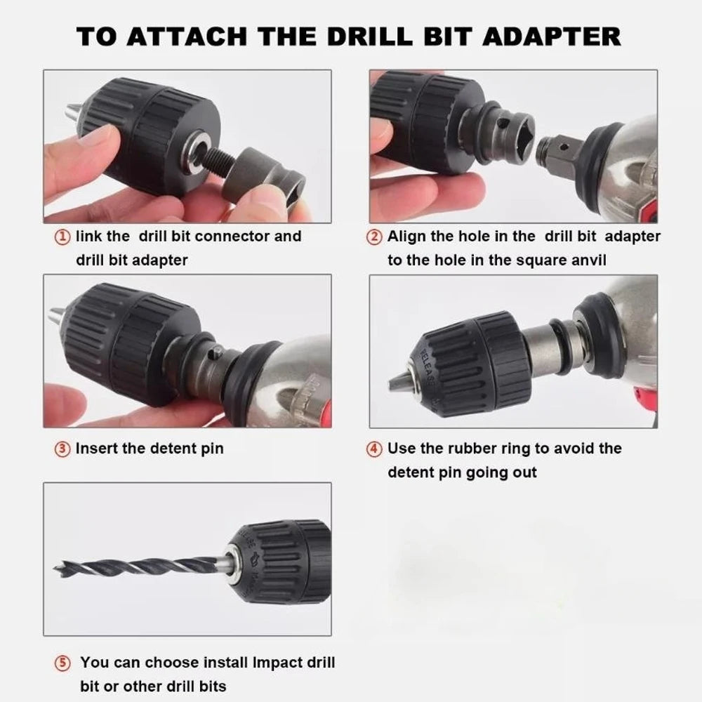 500N.m (370ft-lbs) Brushless Impact Wrench 1/2" Cordless Electric Gun Compatible Milwaukee 18V Battery Tool