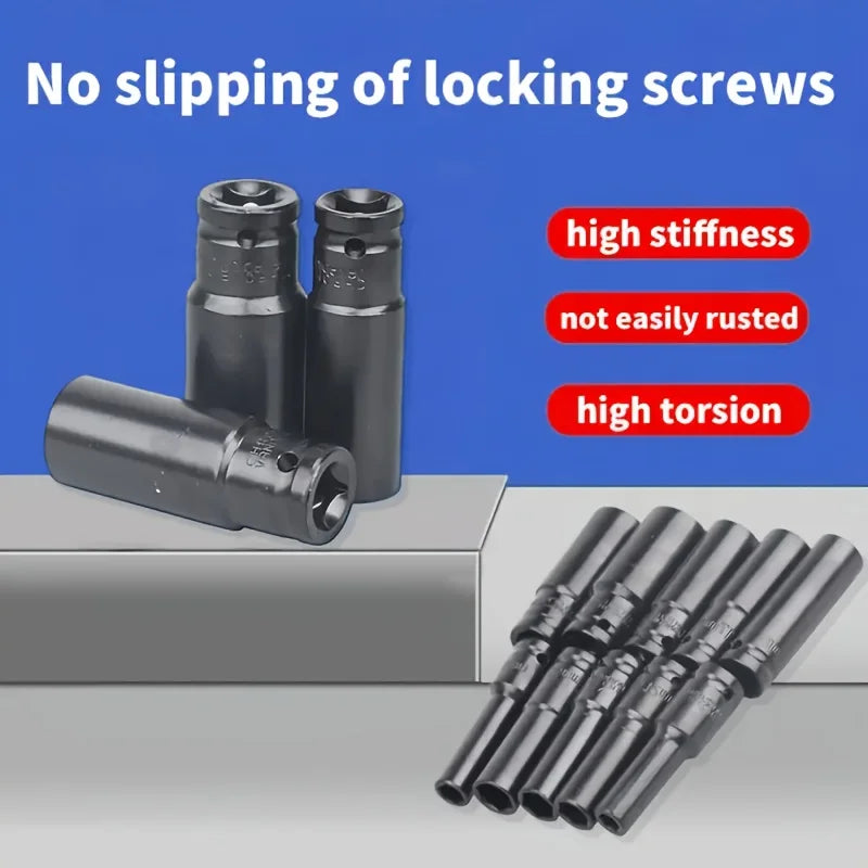 10-Piece Impact Socket Set - 1/2" Drive(SAE 10-24mm)