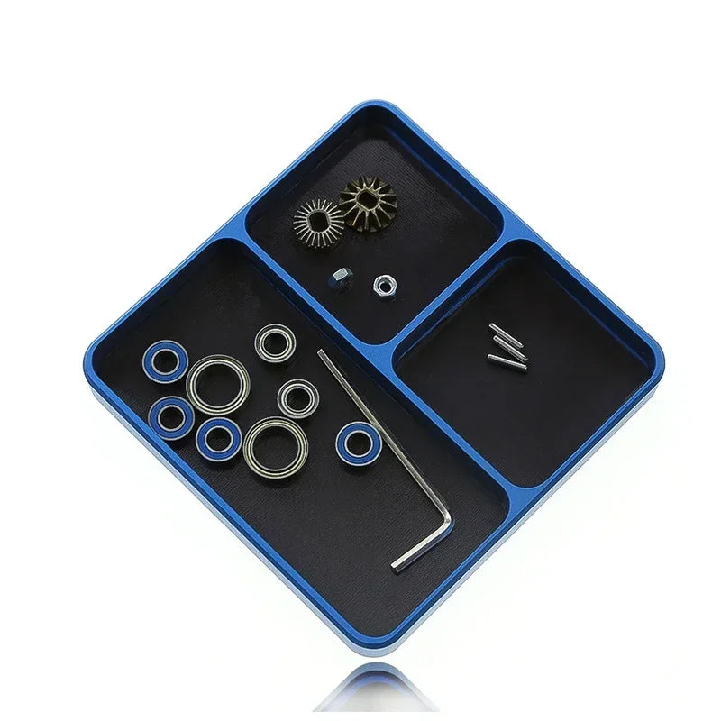 Aluminum Alloy Screw Tray Magnetic Tool Storage Plate 1pc