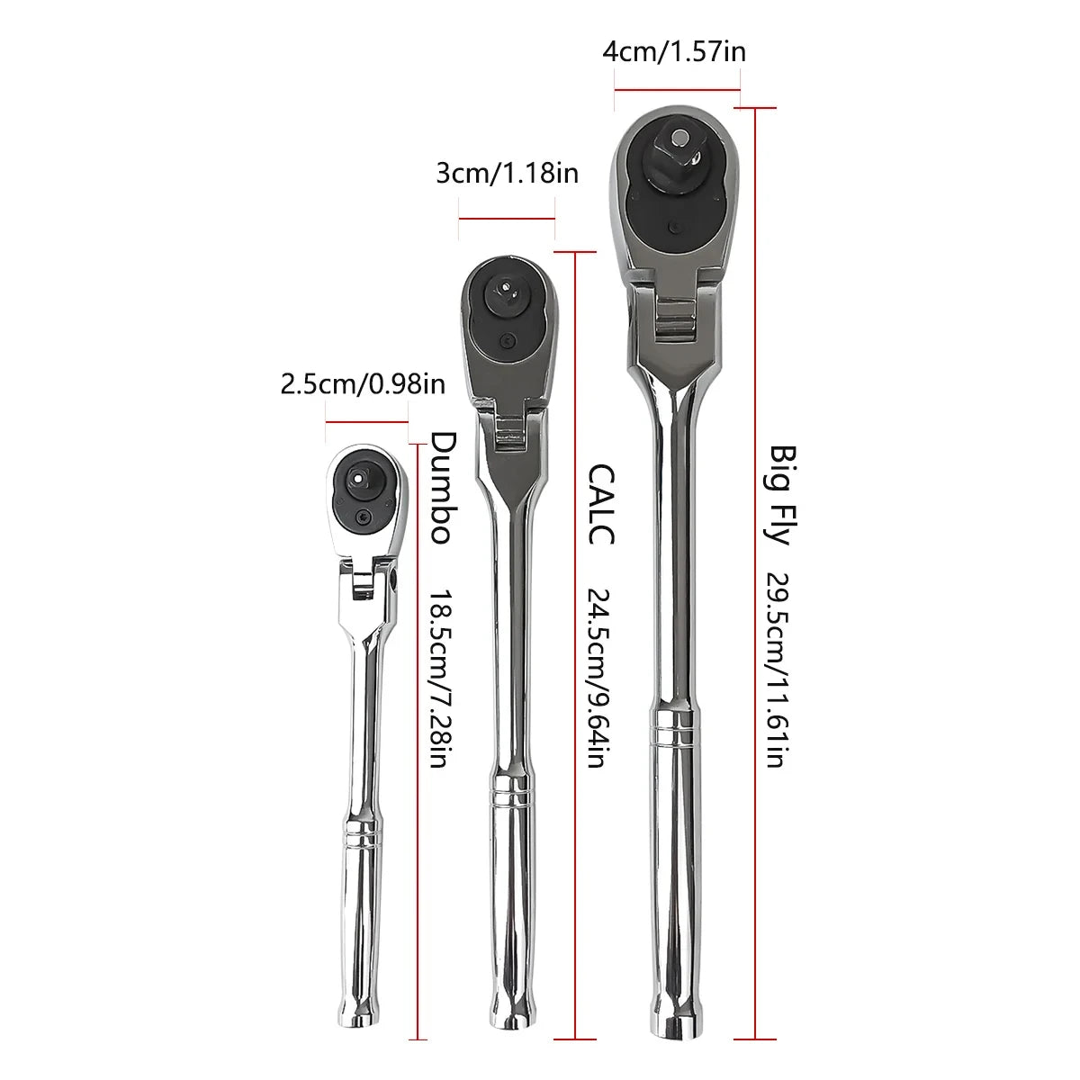 10Pc Flex Head Ratchet Wrench Set 1/4 3/8 1/2 Drive 72 Tooth Quick Release Socket Tool Kit