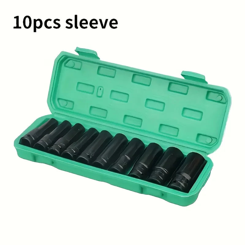 10-Piece Impact Socket Set - 1/2" Drive(SAE 10-24mm)